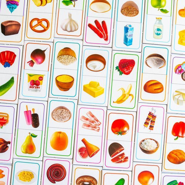 Розвивальна гра. Доміно. Продукти харчування 9286 фото